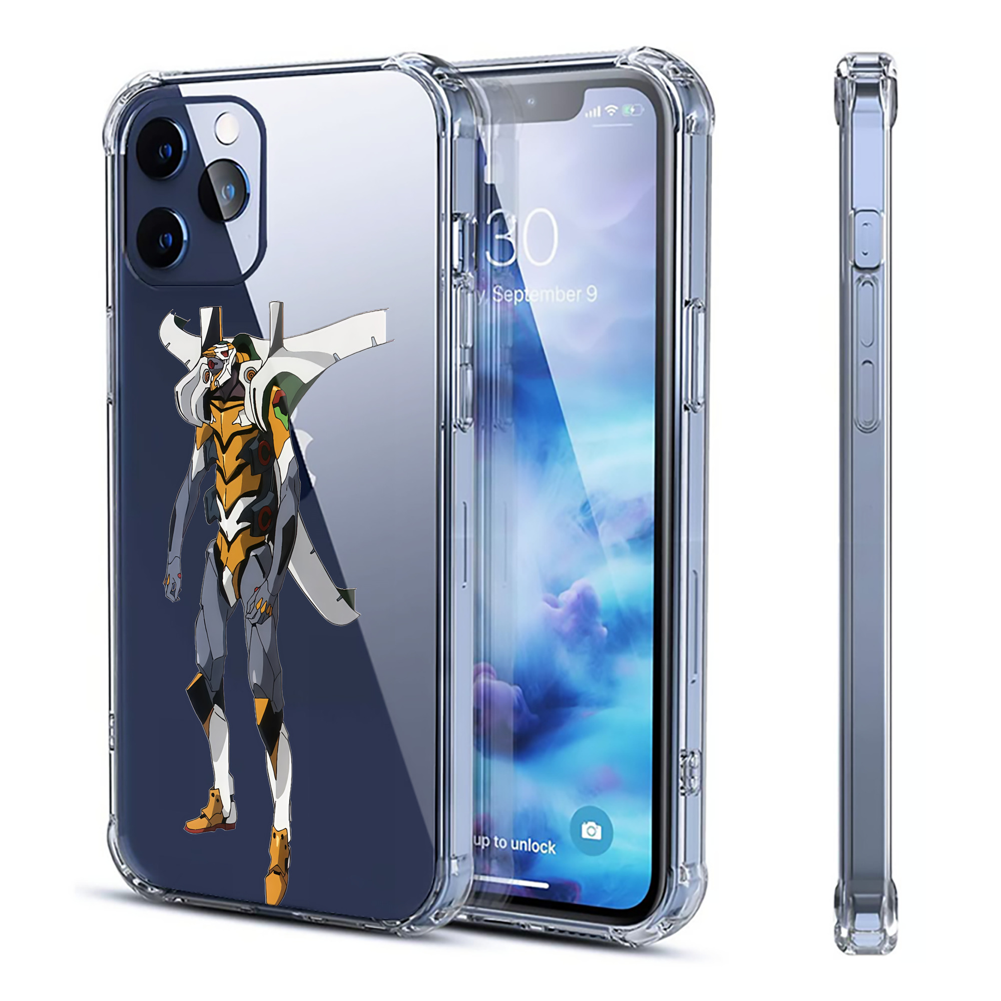 （画像用） EVA 新世紀エヴァンゲリオン 【iPhone 12シリーズ対応】透明スマホケース（クリアソフトケース）